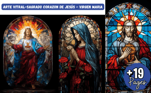 ARTE VITRAL: Sacred Illustrations for Blogs