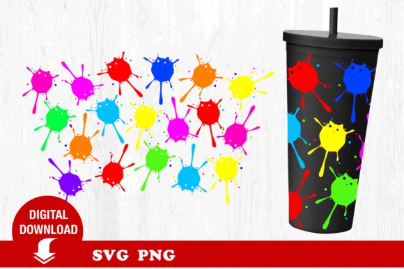 Cat Spots Tumbler SVG: Graphics & Print Templates
