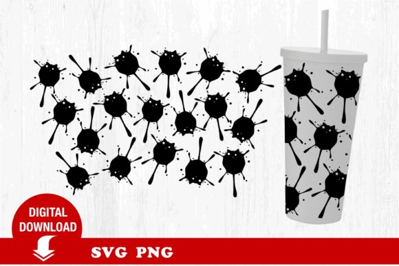 Colorful Paint Cat SVG: Graphics & Print Templates