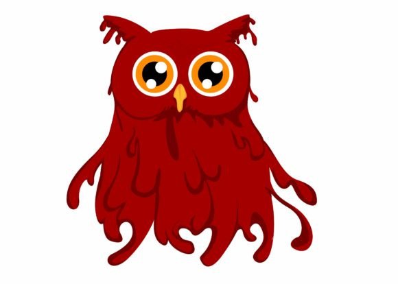 Cute Bloody Owl SVG for Halloween Crafts & Graphics