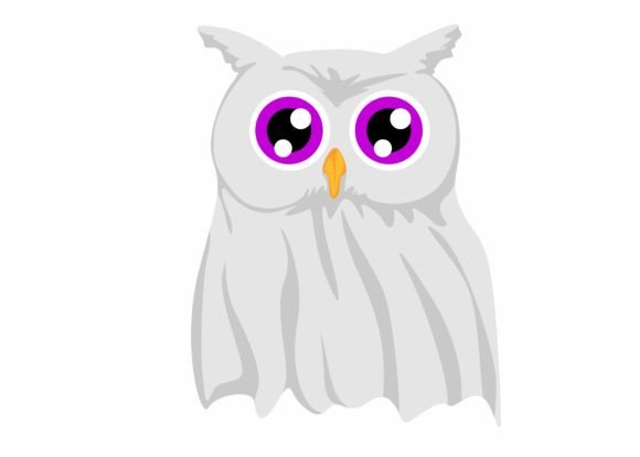Cute Ghost Owl SVG: Halloween Graphics for Crafts