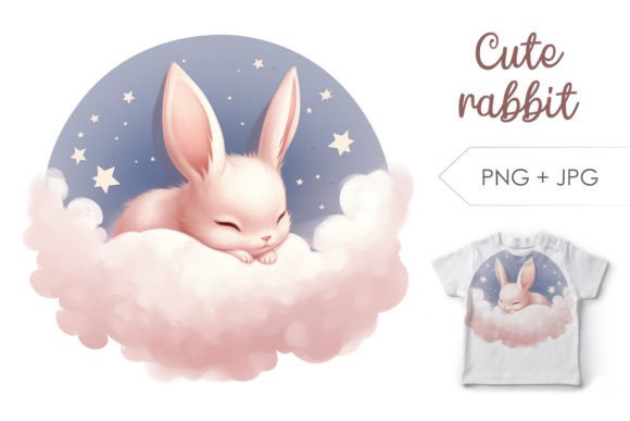 Cute Sleep Bunny: Soft Illustrations for Blogs