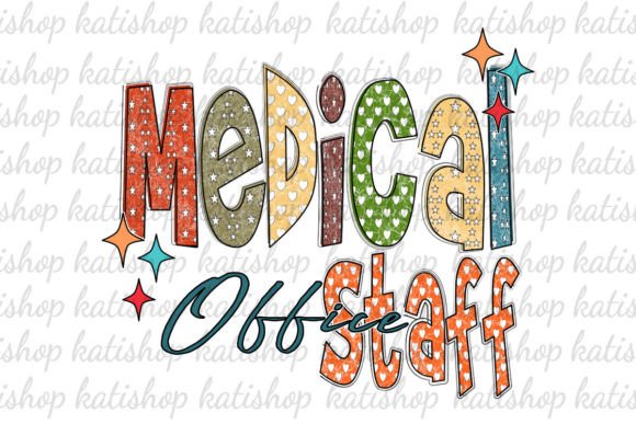 Medical Office Staff Western Sublimation Graphics for Crafts