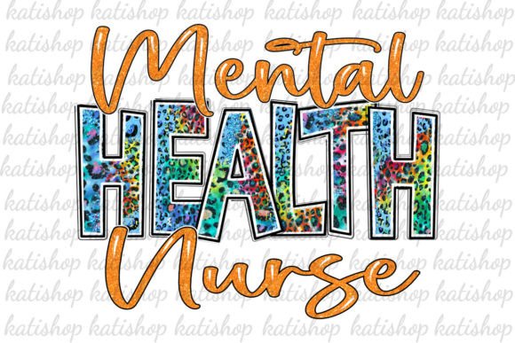 Mental Health Nurse Leopard Sublimation: Graphics for Crafts