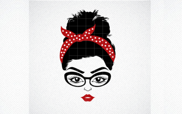 Mom with Bandana SVG: Graphics for Crafts & Sales