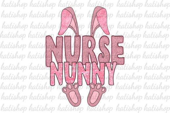 Pink Nurse Bunny Easter PNG: Graphics for Crafts