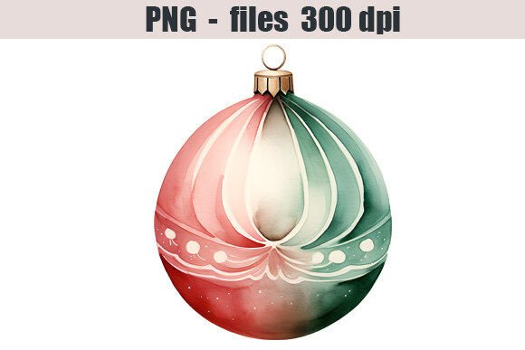 Review: Christmas Ball Watercolor Clipart Illustrations