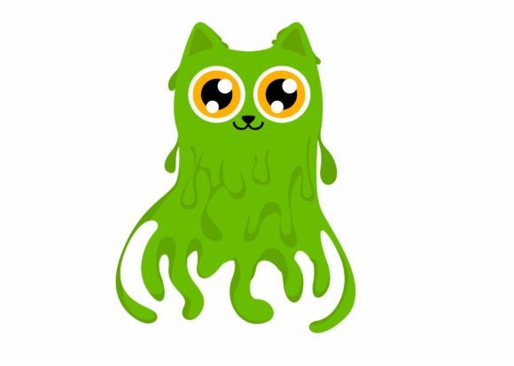 Review: Cute Green Slime Cat SVG for Halloween Embroidery