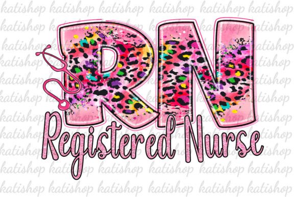 RN Nurse Pink Glitter: Graphics for Crafts & Blogs