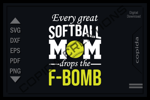 Softball Mom SVG: Bold Graphics for Crafts