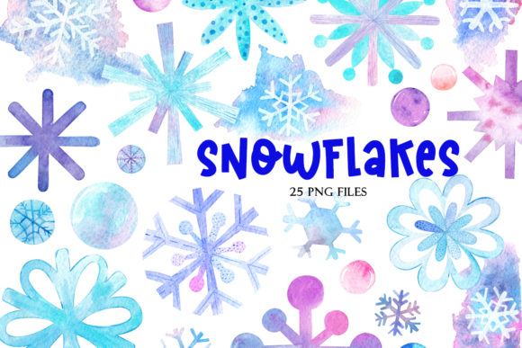 Watercolor Snowflakes: A Designer's Review of Illustrations