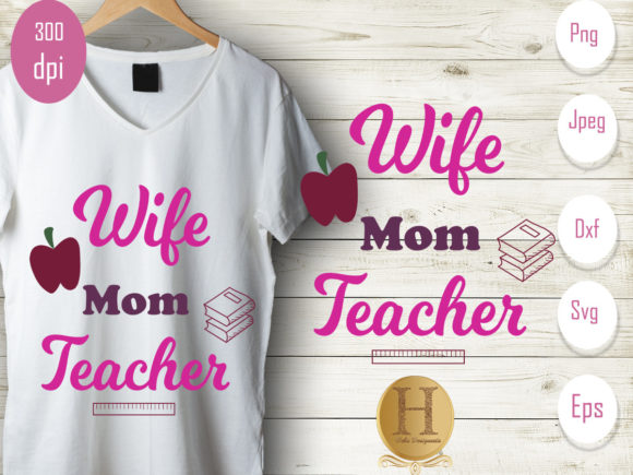 Wife Mom Teacher Graphics for Crafts Review